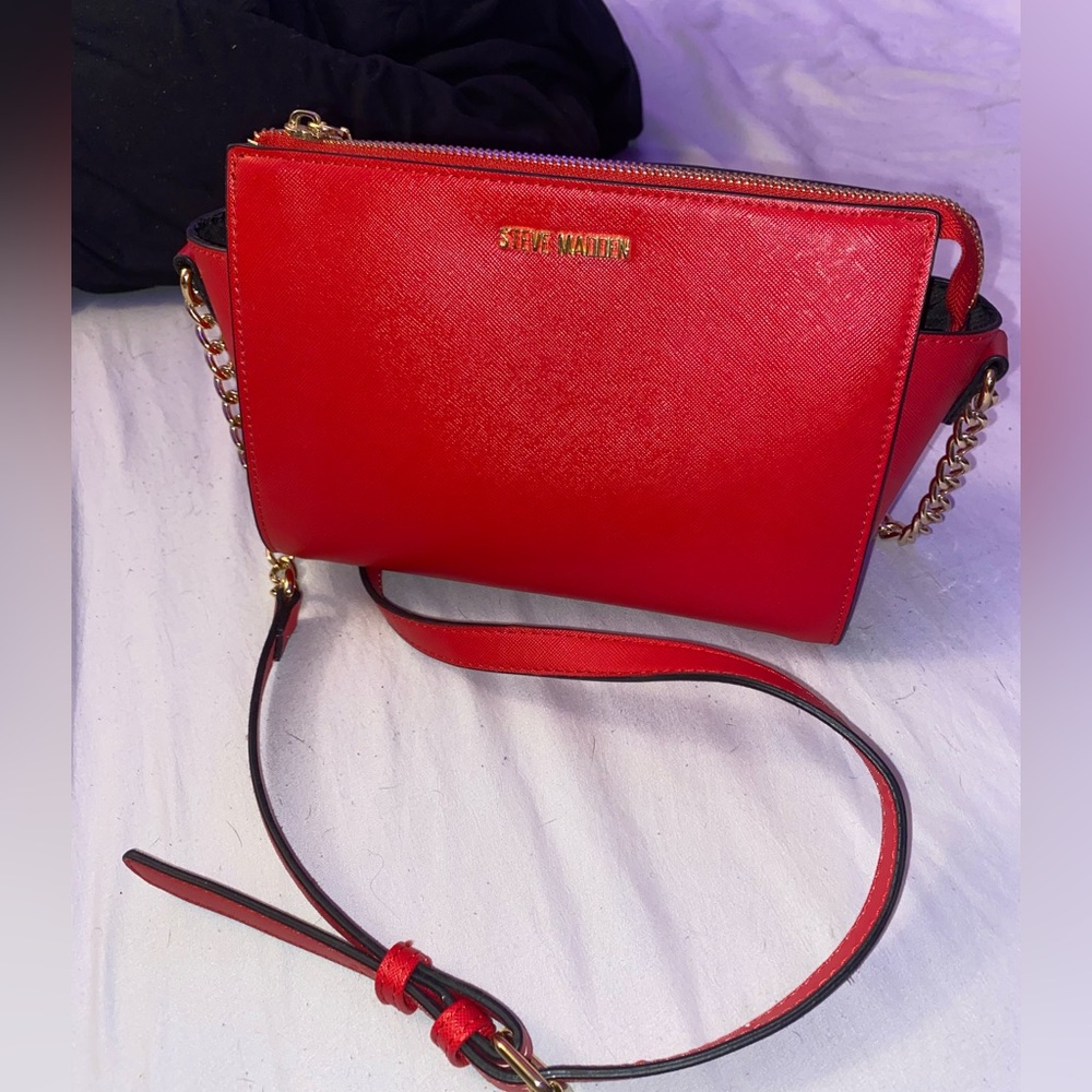 New steve madden red purse